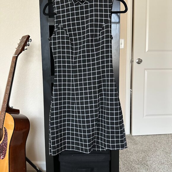 Checkered Preppy Mini Dress - Picture 1 of 3